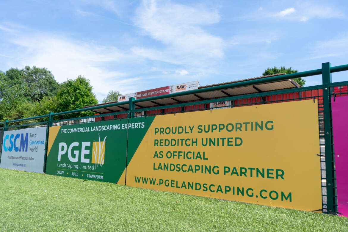 Delight as PGE Landscaping become Official Partner to Redditch United ...